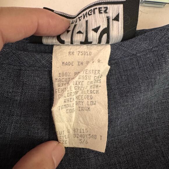 CITY TRIANGLES Pants Size 26 Vintage Cigarette Hidden Back Zipper Flat Front Y2K - Picture 10 of 13